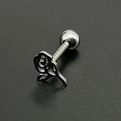 316L Titanium Steel Cute Tongue Rings Women Piercing Tongue Barbells Piercing Jewelry Ear Studs Septum Piercing Good Vibrations