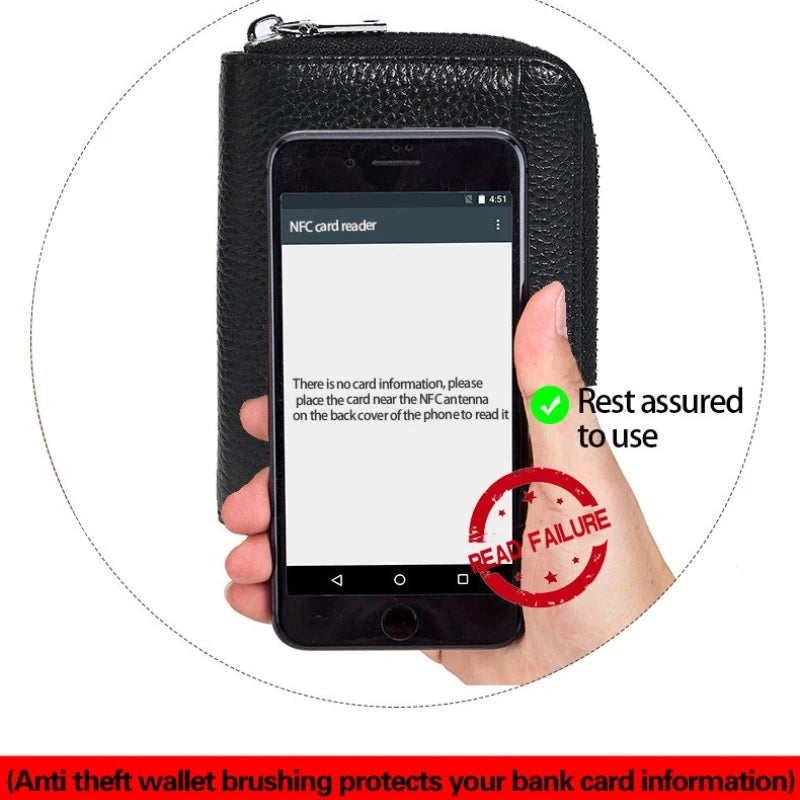 Solid Color Short Coin Purse for Women Girl RFID Coin Purse Cute Small Wallet Card Case with Zipper Good Vibrations