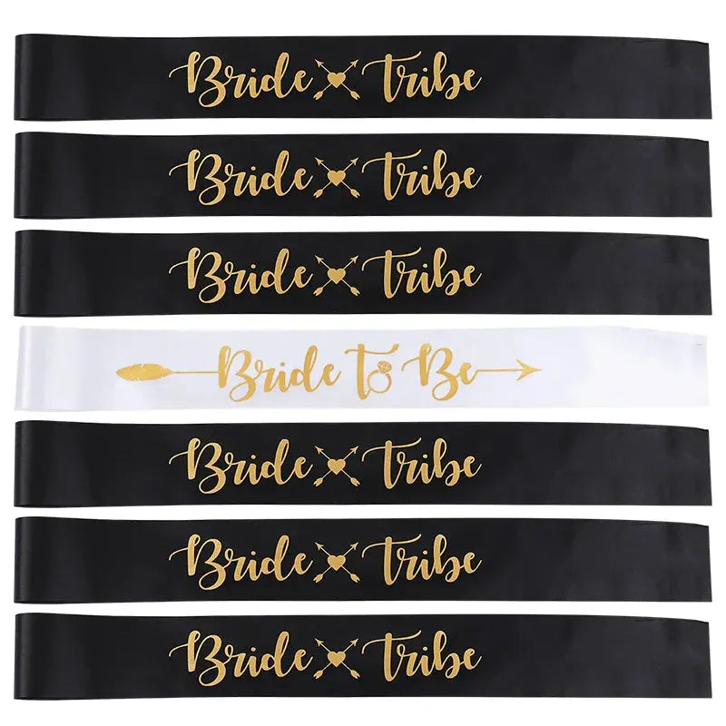 Bride Tribe Bridesmaids Sashes Set for Bridal Shower Decorations Wedding Favors Bachelorette Party Supplies Bride to be Gift Good Vibrations