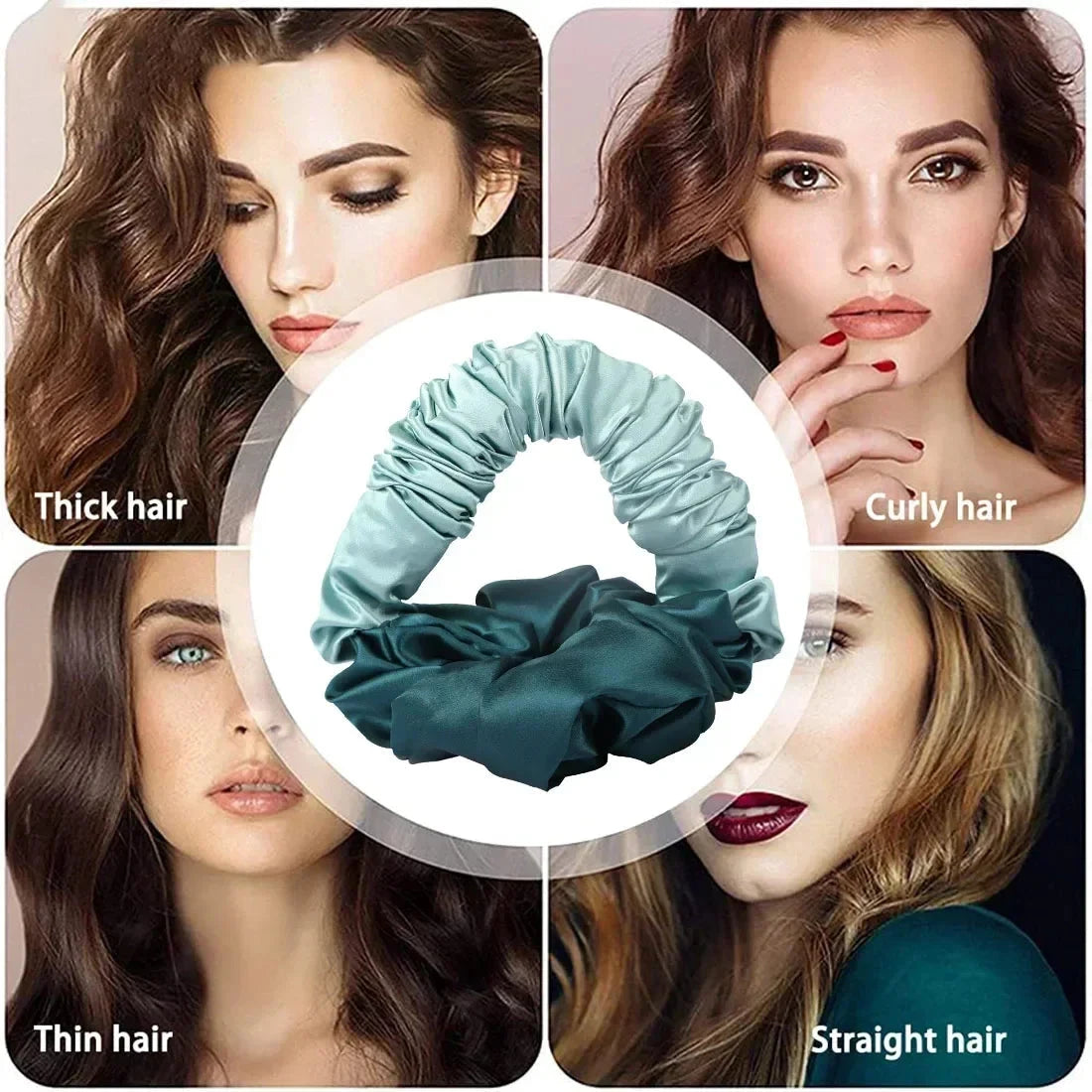 No Heat Soft Hair Curlers Lazy Hair Rollers Heatless Curling Rod Headband Sleeping Silk Curls Ties Perm Rods Hair Styling Tools Good Vibrations