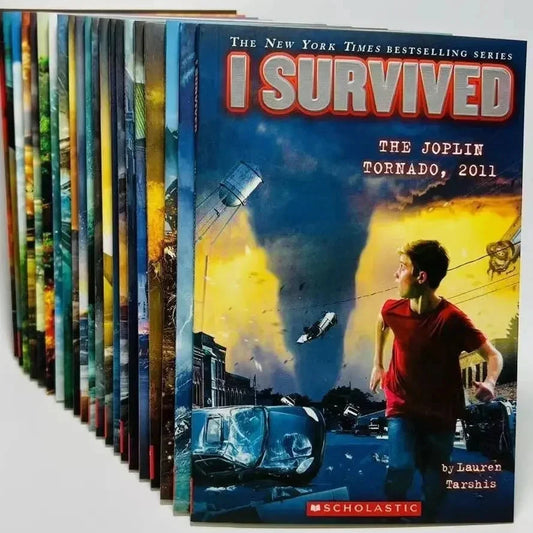 22 Books/Set I Survived English Reading Books Disaster History Survival Novel Escape Guide Children's Science Chapters Books Good Vibrations