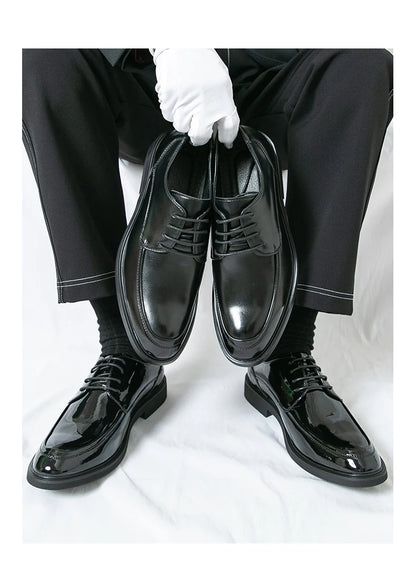 Men's Formal Dress Shoes Elegant Casual Business Luxury Italian Leather Skin Male Social Shoes Original