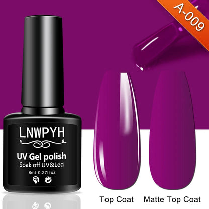 Nail Gel Polish 36 Color Gel Nail Polish Semi Permanent Gel Vernis Base Top Coat Nail Art Manicure Soak Off LED UV Gel Varnishes Good Vibrations
