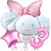 Cartoon Cinnamon Dog Birthday Decoration Mascot Disposable Tableware Plate Tablecloh Cup Baby Shower Girls Party Supplies Good Vibrations