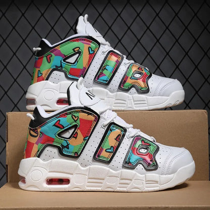 2024 New Fashion Men Sneakers on-slip Wear-resistant Men Casual Sneakers Air Cushion Breathable Soft Bottom Man Basketball Shoes Good Vibrations