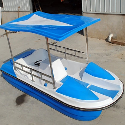 Water Play Equipment Fiberglass 4 Person Paddle Pedal Boat for Sale Good Vibrations