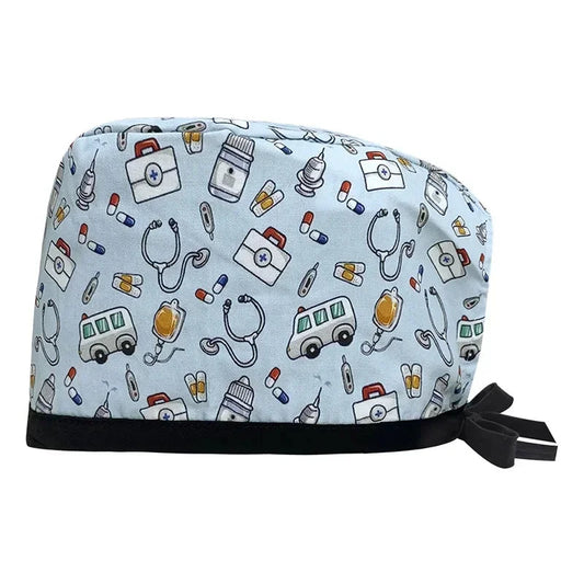 Wholesale Prices Anesthetist Clinical Hats Men's Pet Hospital Surgical Cap Nurse Surgical Cap Doctor Dentist Pharmacy Scrubs Hat Good Vibrations
