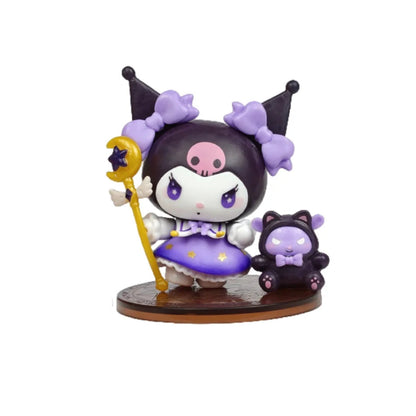 New Sanrio Character Starry Night Party Magician Series Blind Box Toys Hello kitty Melody Kuromi Action Figure Collectible Model Good Vibrations