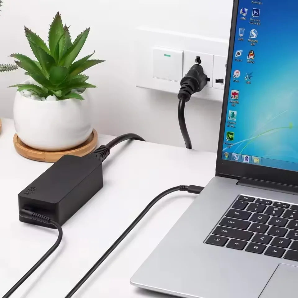 Laptop Charger Adapter Type C Power Adapter 65W 20V 3.25A USB C for Lenovo ThinkPad Hp Chromebook Yoga Huawei Xiaomi ASUS ﻿ Good Vibrations