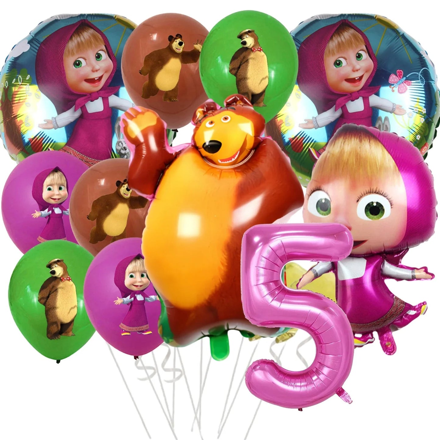 Girl and the Bear Birthday Decorations Disposable Tableware Tablecloth Cup Plate Napkin Balloons Baby Shower kids Party Favors Good Vibrations