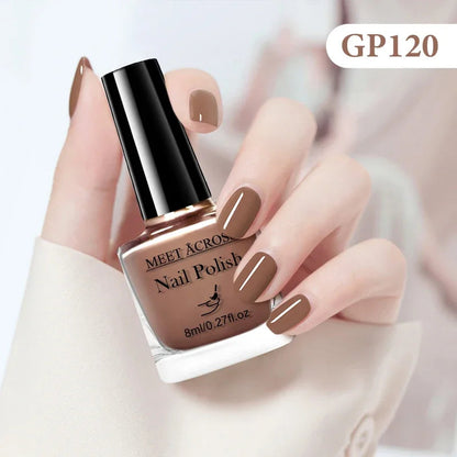 8ml Water-Based Nail Polish 48 Colors Long Lasting Quick Drying No Need of Lamp to Cure Nail Supplies Vernis for Nails Manicure Good Vibrations