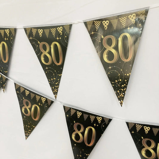 16th 60th 50 Year Happy Birthday Party Decoration Banners Supplies Good Vibrations
