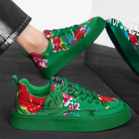 Fashion Men Casual Shoes Outdoor Men Running Sneakers Comfortable Floral Cloth Platform Walking Shoes Lightweight Tennis Shoes Good Vibrations