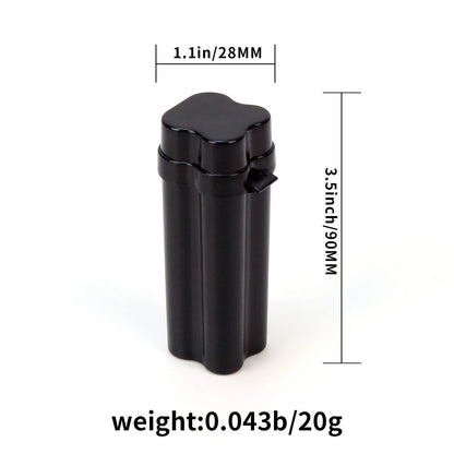 Flip-top Cigarette Case Kit with Three Holes for Easy Storage and Carrying Around Smoking Accessories Good Vibrations