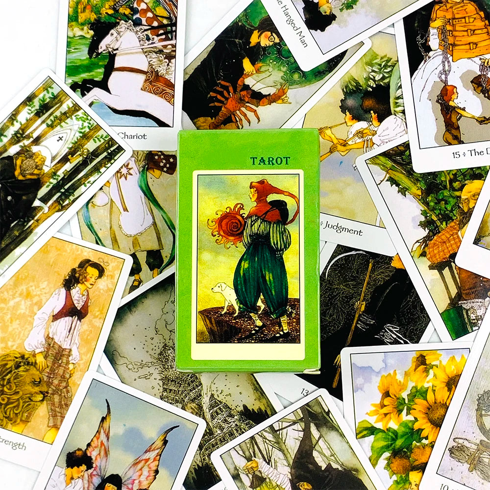 Tarot Cards A Traditional Tarot Cards With Contemporary Artistic Cards Game, Perfect For Divination,Meditation& Gift Giving Good Vibrations