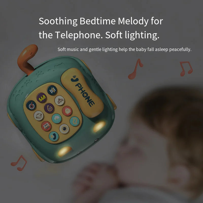 Baby Storyteller Electric Toy Children's Educational Early Learning Simulated Telephone Car Model with Light Music Good Vibrations