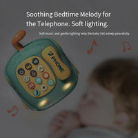 Baby Storyteller Electric Toy Children's Educational Early Learning Simulated Telephone Car Model with Light Music Good Vibrations