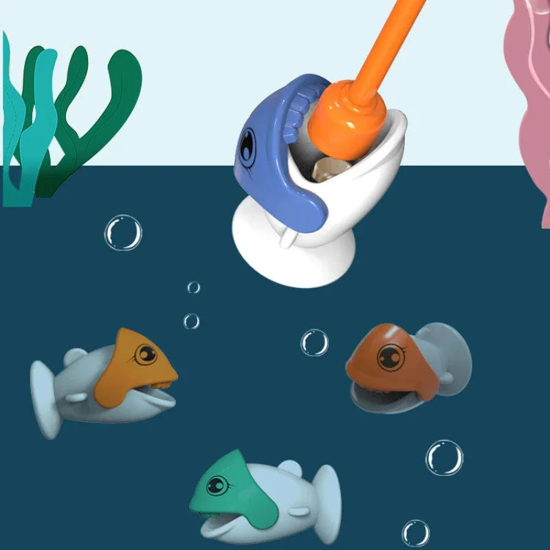 Dinosaur Simple Magnetic Fishing Toys Play Rod Game Toys for Children Baby Montessori with Rod Kids Educational Rotating Gift Good Vibrations