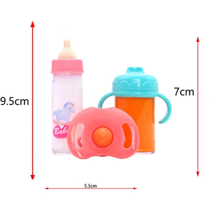 Baby Disappearing Doll Feeding Set Wear For Reborn Baby Doll, Multiple Baby Doll Accessories, Children Best Birthday Gift. Good Vibrations