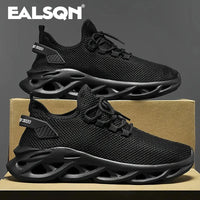 Men Sports Running Black Jogging Shoes Casual Sneakers Brown Outdoor Breathable Mesh Women Light Shock-absorption Black Tennis Good Vibrations