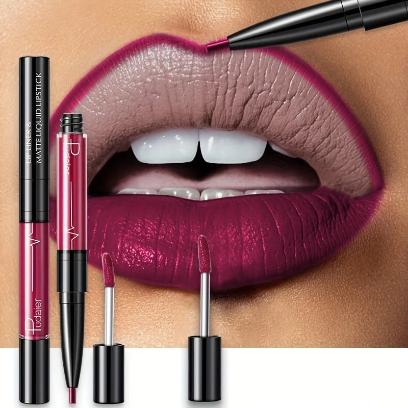 Ultra-Precise Waterproof Lip Liner - Lip Liners with High Pigment, Smooth, Sweatproof, Long-Lasting Wear for Perfect Lip Contour Good Vibrations