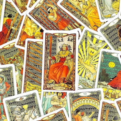Tarot Card A 78 Cards Deck Classic Occult Divination Cards Game For Beginners,Ideal for Divination, Meditation & Gift Good Vibrations