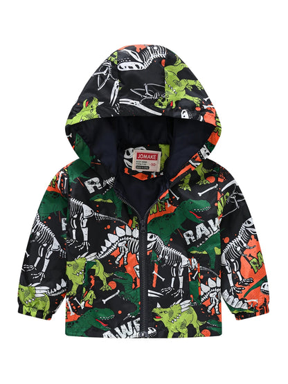Spring and Autumn New Boys' 1-7 Year Old Fashionable Lightweight Hat Jacket Small Coat Children's Clothing Good Vibrations