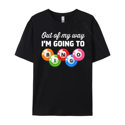 Out Of My Way I M Going Bingo Player T Shirts For Men Adult Men's Shirts Gothic Style Good Vibrations