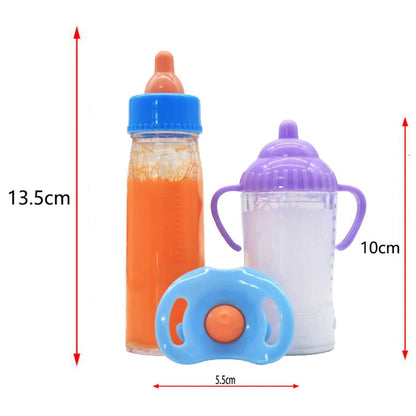 Baby Disappearing Doll Feeding Set Wear For Reborn Baby Doll, Multiple Baby Doll Accessories, Children Best Birthday Gift. Good Vibrations