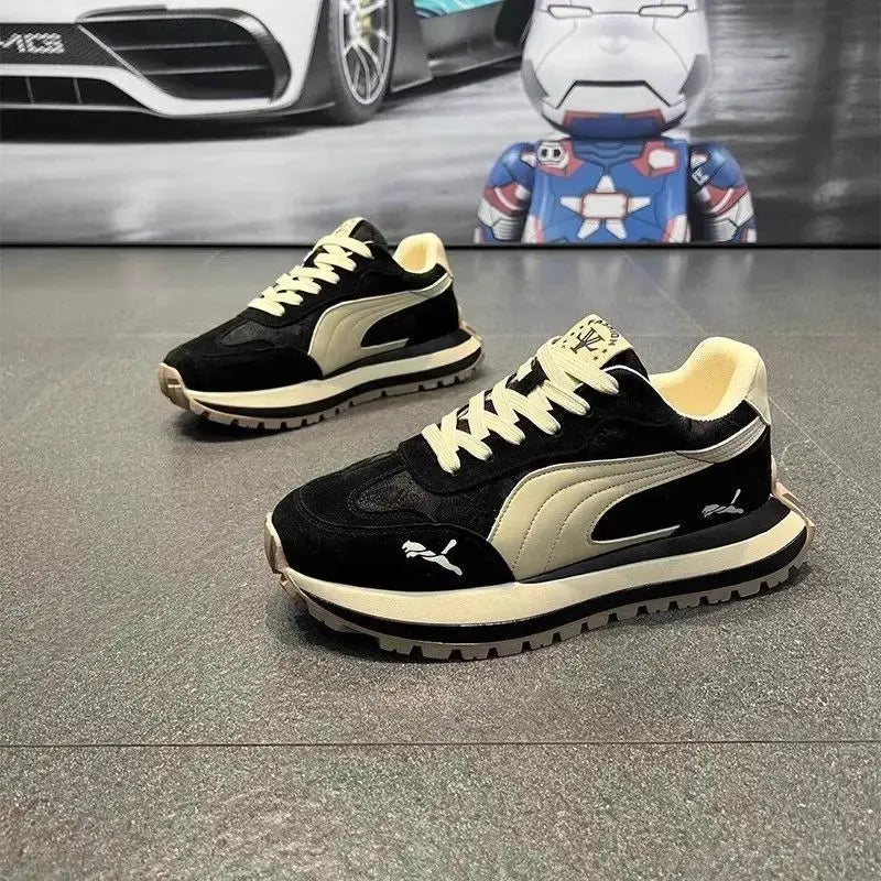 Casual Shoes Men's Sports Shoes Summer Casual Thick Soled Men's Shoes Soft and Comfortable Non-slip Outdoor Fashion Board Shoes Good Vibrations