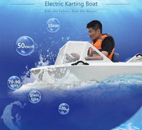 15kw Custom High-Speed Mini Jet Boat Aluminum Water Ski Jet Ski For Rowing Boats Electric Karting Boat For Water Sports Good Vibrations
