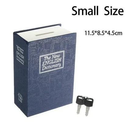 Dictionary Mini Book Safe Security Key Locker Money Hidden Secret Safe Key Safe Box Cash Money Coin Storage Jewellery Lock Box Good Vibrations