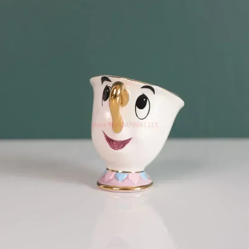 Disney Teapot Cute Cartoon Beauty And The Beast Coffee Pots Mug Mrs Potts Chip Cup Tea Cup Pots One Tea Set Droshipping Desk Gif Good Vibrations Adult Super Store