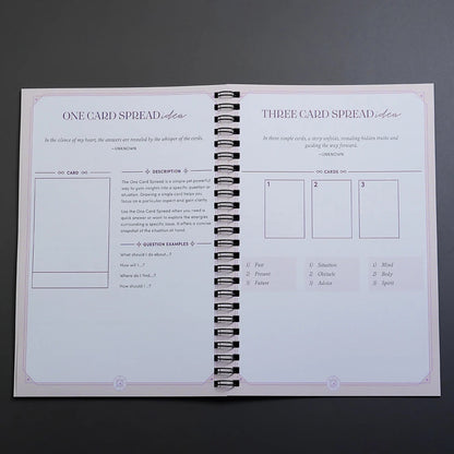 Tarot Journal 68 Pages Card Readings Spreads Major Arcana Cards Study Sheet Tarot Reading Mental Healing Decision-Making Astrolo Good Vibrations