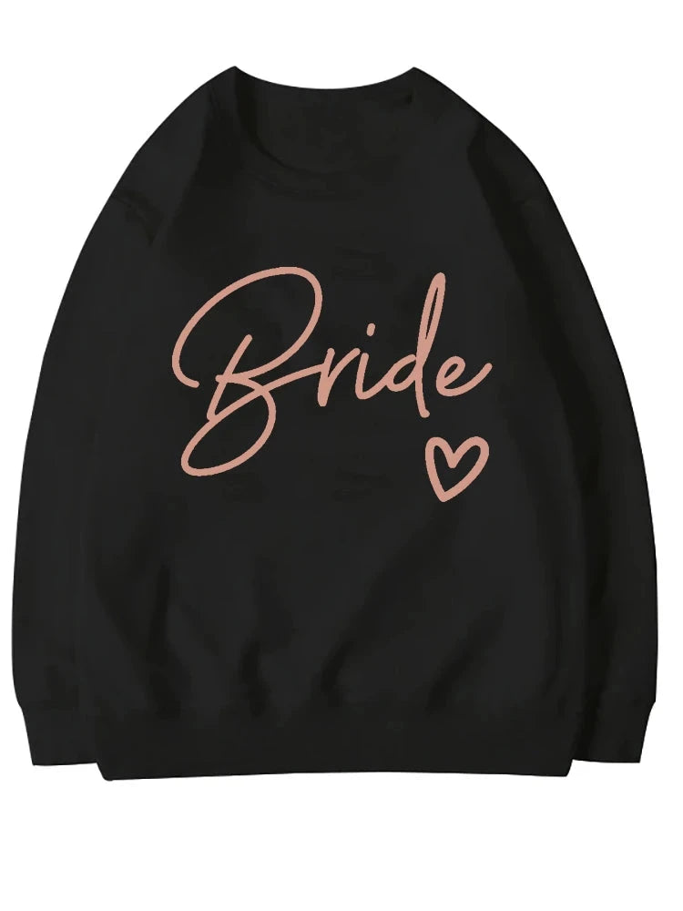 Bride & Team Bride Bridesmaid Sweatshirt Bridesmaid Proposal Maid of Honor Engagement Pullover Bride Sweater Bridesmaid Gifts Good Vibrations