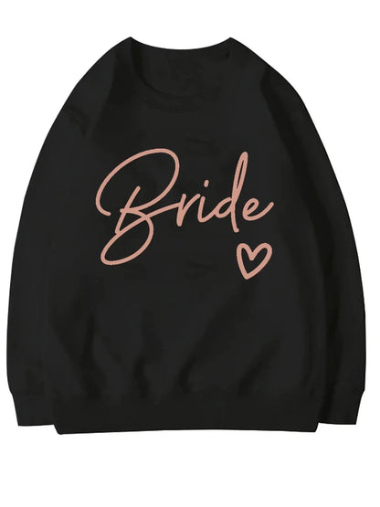 Bride & Team Bride Bridesmaid Sweatshirt Bridesmaid Proposal Maid of Honor Engagement Pullover Bride Sweater Bridesmaid Gifts Good Vibrations