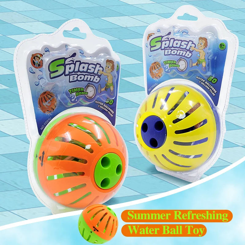 Slow Soak Timer Water Bombs 30 Pack Soft Splash Balloons for Kids Pool Party Outdoor Water Games Good Vibrations