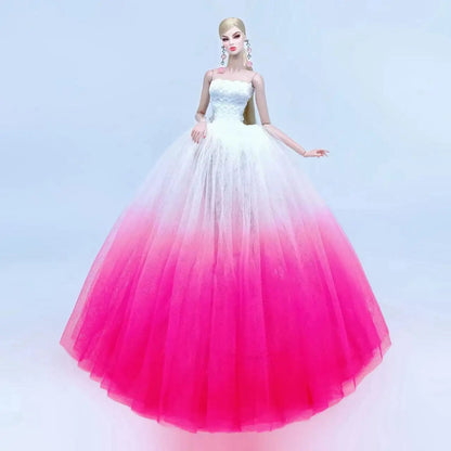 fashion for barbie elegant lady wedding dress for 30cm doll clothes princesa for bjd 1/6 dress long dress accessories Good Vibrations
