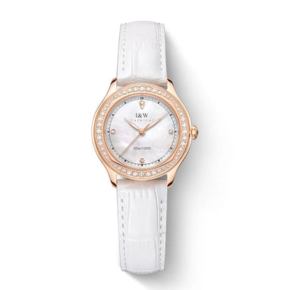 Relogio Feminino IW Fashion Diamonds Watches for Woman Sapphire Leather Luminous Waterproof Switzerland Made Quartz Watches 2025 Good Vibrations
