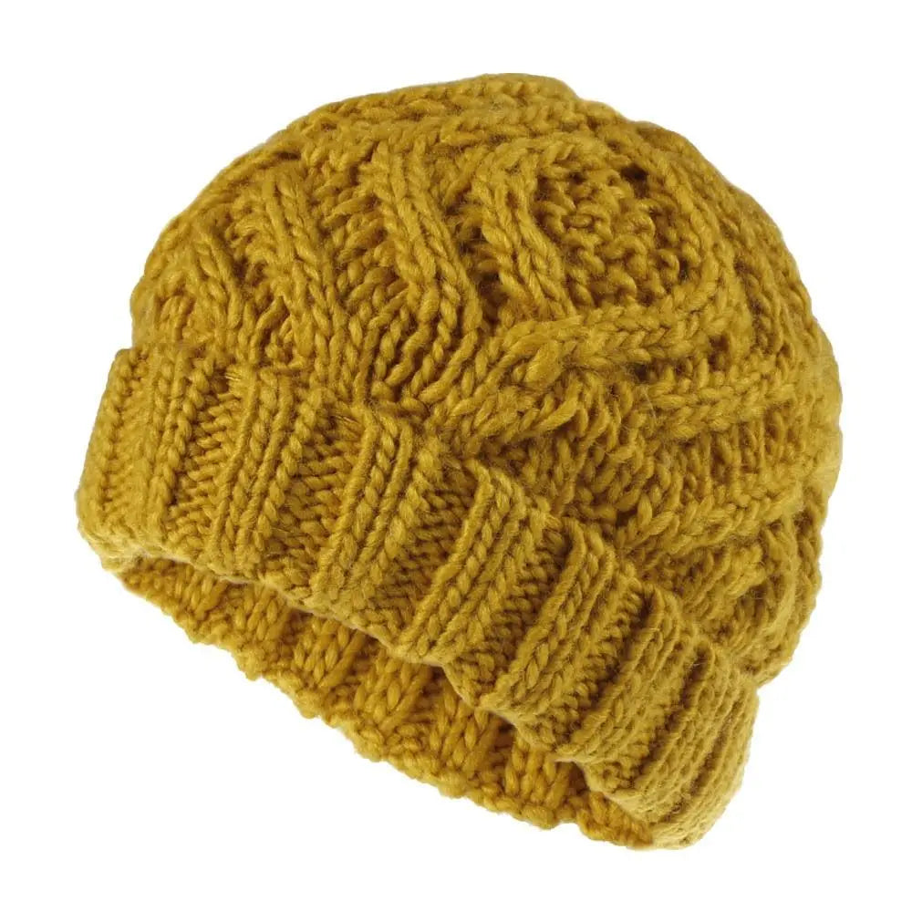 Fashion Warm Knitted Hats Windproof Solid Color Beanie Cap Coldproof Ear Protection for Autumn Winter Good Vibrations