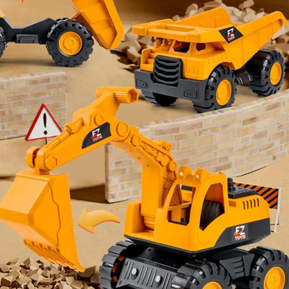 Excavator Toy Inertia Driving Excavator For Kids Construction Fleet Toddler Early Education Construction Vehicles Toys Good Vibrations
