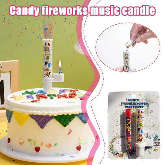 Colorful Candy Candle Set Creative Birthday Anniversary Gift Cake Decoration New Year Party Supplies Dessert Table Decor Good Vibrations