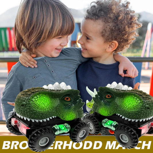 Dinosaur Toy for Kids car Tyrannosaurus rex electric universal boy toy dinosaur Interactive Games Animal Dinosaur Model Car Gift Good Vibrations