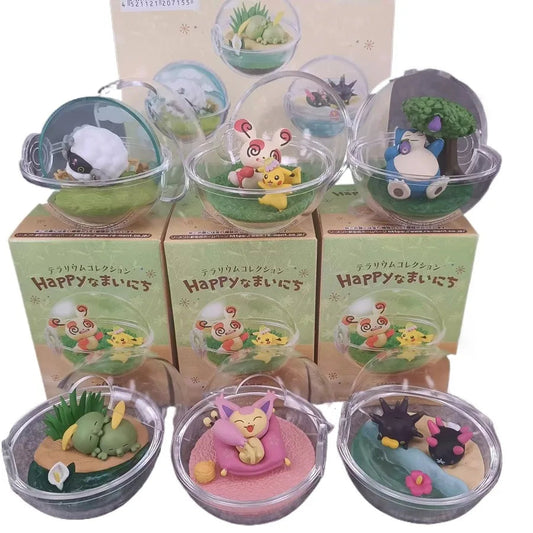 Genuine Rement Pokemon Sleep Series Pikachu Spinda Skitty Gulpin Pyukumuku Pincurchin Blind Box Birthday Gift Desktop Decor Toys Good Vibrations