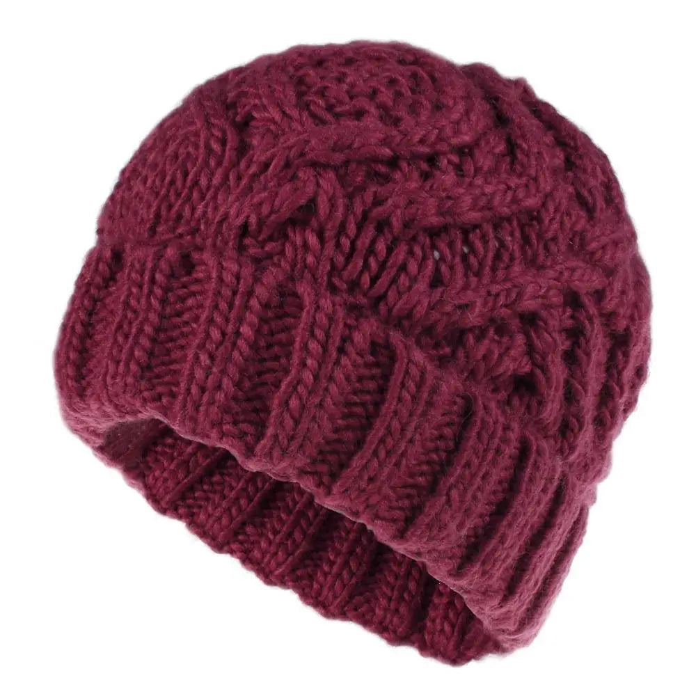 Fashion Warm Knitted Hats Windproof Solid Color Beanie Cap Coldproof Ear Protection for Autumn Winter Good Vibrations