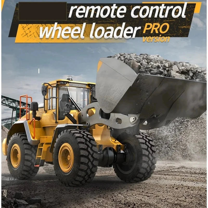 Car 1/16 RC Full Metal Loader Excavator Electric Remote Control Alloy Rc Car Excavator Engineering Model Cars Good Vibrations