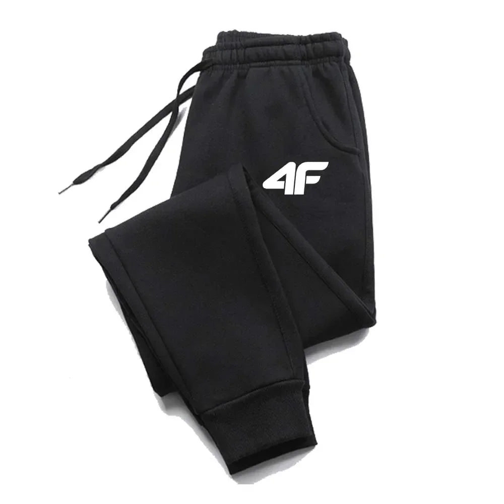 4F Men's Creativity Printed Jogging Pants, Fitness Joggers, Running Pants, Training Sport Trousers, Sportswear Sweatpants, Good Vibrations