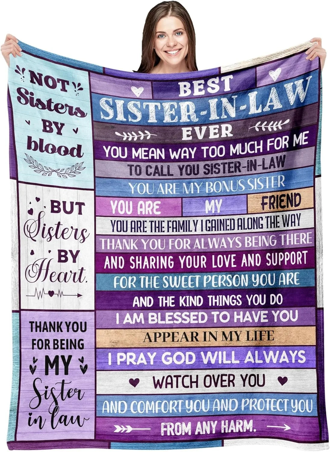 Gifts from Daughter Son for Mother's Day Birthday Mom Gifts Anniversary Unique Gifts for Mom Super Soft Flannel Throw Blankets Good Vibrations