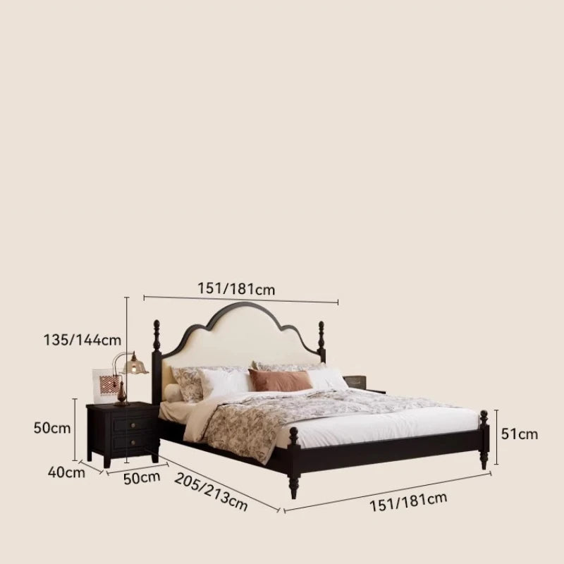 Double Headboard Beds Modern Unique French Lounge Beds Bedroom Sleeping Lounge Muebles Para Dormitorio House Accessories Good Vibrations