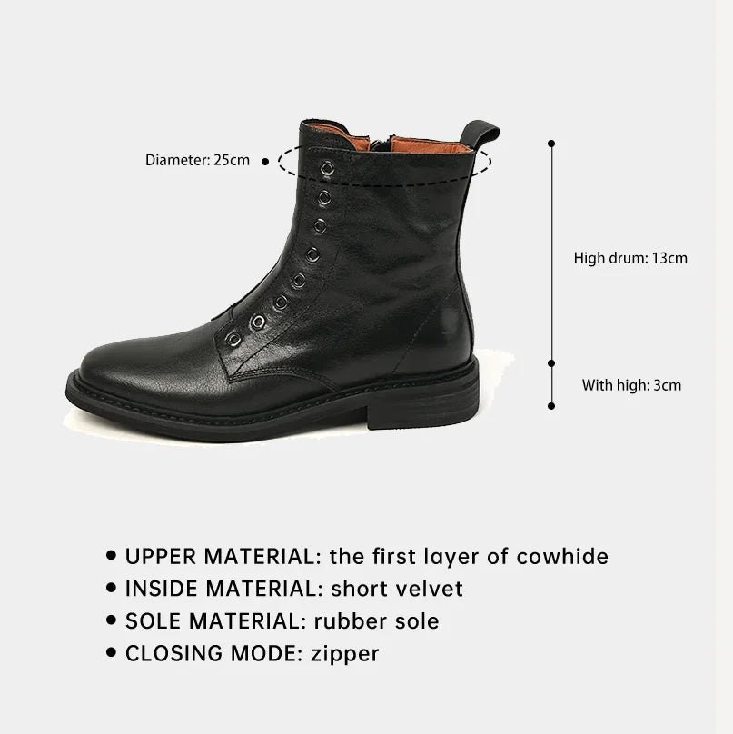 Ods Chelsea Boots High-top Boots Wear-resistant Breathable Fashion Trend Versatile Round Toe Casual Non-slip Spring and Autumn Good Vibrations